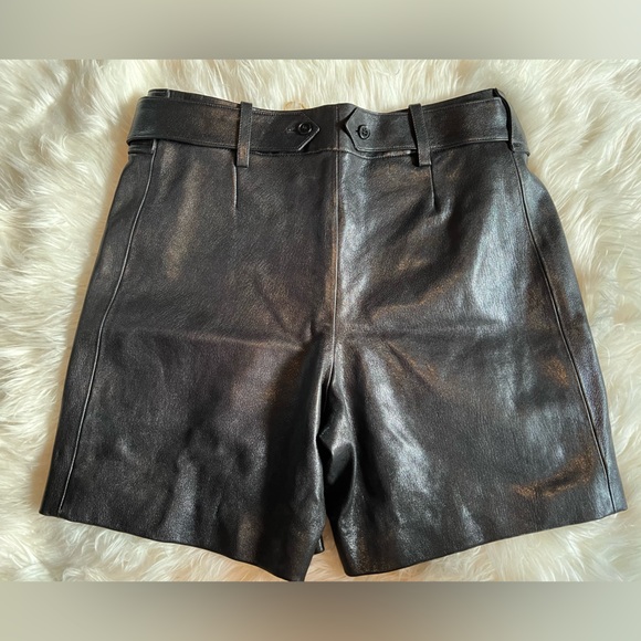 Saint Laurent Leather Bermuda Shorts – Black – EU 40 – NWT - Picture 7 of 11